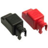 Quick Cable 5712-005R Red Dual Post Insulator Terminal Protectors, 5 Pcs