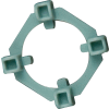 QEP 1/8" & 1/4" Bulls Eye ClearView 2-in-1 Tile Spacers 10068Q, 100 Spacers & 50 Spacer Wings