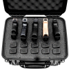 Quick Fire Multifit™ Pistol Case QF540SBK Watertight, 5 Gun Cap, 15"x12-1/8"x12-1/8" Black