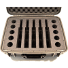 Quick Fire Pistol Case QF560GRL Watertight, 5 Revolver Capacity, 20-1/8"x15-1/2"x7-5/8" Gray