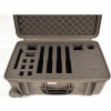 Quick Fire Pistol Case QF920GRL Watertight, 4 Pistol Capacity, 20-1/8"x16-1/8"x10-1/8" Gray
