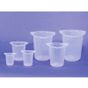 Qorpak AKM-3500-0015 Tri-Cornered PP Graduated Beakers, 133 x 137mm, 800mL, Case of 100