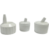 Qorpak CAP-06047 White PE Unlined Flip Top Cap, 24-410 Neck Finish, Case of 144