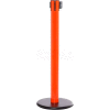 Orange Post Safety Barrier, 16 Ft., Red/White Belt "NO ENTRY"