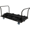 Vertical Stanchion Storage Cart, 18 Post Capacity, STCART18V