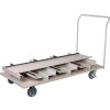 Vertical Stanchion Storage Cart, 18 Post Capacity