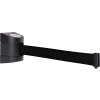 WallPro 400 Black Wall Mount Retracting Barrier, 15' Black Belt