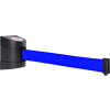 WallPro 400 Black Wall Mount Retracting Barrier, 15' Blue Belt