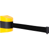 WallPro 450 Yellow Wall Mount Retracting Barrier, 20' Black Belt