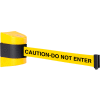 WallPro 450 Yellow Wall Mount Retracting Barrier, 30' Yellow/Black CAUTION-DO NOT ENTER Belt
