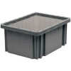 Global Industrial™ Clear Dust Cover Inlays For 10-7/8"Lx8-14"W Dividable Grid Containers - Pkg Qty 10