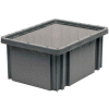 Global Industrial Clear Dust Cover Inlays For 10-7/8"Lx8-14"W Dividable Grid Containers - Pkg Qty 10