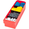 Quantum Dividers DIV6123 for Euro Drawer 5-1/4"W, Black, Price Per Pack of 4 - Pkg Qty 2