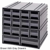 Quantum Interlocking Storage Cabinet QIC-12123 - 11-3/4"Wx11-3/8"Dx11"H - 14 Blue Drawers