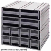 Quantum Interlocking Storage Cabinet QIC-8143 - 11-3/4"Wx11-3/8"Dx11"H - 12 Ivory Drawers