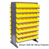 Quantum QPRD-567 Double Sided Rack 24"x36"x60" with 88 Blue Euro Drawers