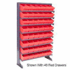 Quantum QPRS-801 Single Sided Rack 12"x36"x60" with 24 Gray Euro Drawers