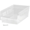 Plastic Nesting Storage Shelf Bin QSB801 4-3/8"W x 11-5/8"D x 8"H Clear - Pkg Qty 36