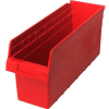 Plastic Nesting Storage Shelf Bin QSB804 6-5/8"W x 17-7/8"D x 8"H Red - Pkg Qty 20