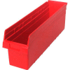 Plastic Nesting Storage Shelf Bin QSB806 6-5/8"W x 23-5/8"D x 8"H Red - Pkg Qty 8