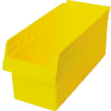 Plastic Nesting Storage Shelf Bin QSB808 8-3/8"W x 17-7/8"D x 8"H Yellow - Pkg Qty 10