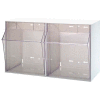 Quantum Tip Out Storage Bin QTB302 - 2 Compartments White
