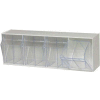 Quantum Tip Out Storage Bin QTB304 - 4 Compartments White