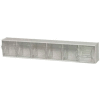 Quantum Tip Out Storage Bin QTB306 - 6 Compartments White