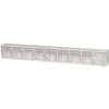 Quantum Tip Out Storage Bin QTB309 - 9 Compartments White
