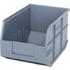 Quantum Plastic Stacking and Hanging Shelf Bin SSB425 11"W x 12"D x 7"H, Black - Pkg Qty 6