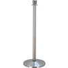 Queueway Post Rope Crowd Control Queue Classic Stanchion, Satin Stainless Economy Line - Pkg Qty 2