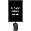 Queue Sign - Please Enter Here - Double Sided - 7" x 11"