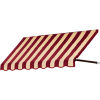 Awntech RR22-3BT, Window/Entry Awning 3-3/8'W x 2-9/16'H x 2'D Burgundy/Tan