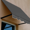 Awntech CR43-10G, Window/Entry Awning 10-3/8'W x 4-11/16'H x 3'D Gray