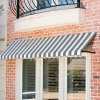 Awntech CR44-3GW, Window/Entry Awning 3-3/8'W x 4-11/16'H x 4'D Gray/White