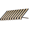 Awntech RR22-3KT, Window/Entry Awning 3-3/8'W x 2-9/16'H x 2'D Black/Tan