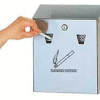 Wall Mount Urn W/Lock, Stainless Steel, 10"W x 12.5"H x 3"Dp
