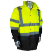 Radians RW30-3Z1Y General Purpose Rain Jacket, Hi-Viz Lime, L