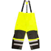 Radians RW32-EZ1Y Heavy Duty Rip Stop Waterproof & Breathable Pants W/Bib, Hi-Viz Lime, 5XL