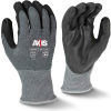 Radians&#174; RWG560XL Axis&#8482; Cut Resistant Polyurethane Palm Gloves, Gray/ Black, XL, 1 Pair - Pkg Qty 12