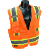 Radians® Type R Class 2 Two-Tone Surveyor Safety Vest, L, Orange, SV6OL