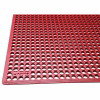 Rhino Mats K-Series Comfort Tract Anti Fatigue Yellow Mat 1/2" Thick 3' x 5' Red