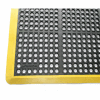 Rhino Mats K-Series Safety Tract Anti Fatigue Drain Mat 7/8" Thick 40" x 12' Black/Yellow