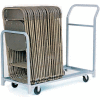 Folding/Stacking Chair Truck, 52"L x 23"W, All Steel