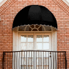 Awntech RB6-K, Window/Entry Awning 6' 4-1/2"W x 3' 2-1/4"D x 3' 9-1/4"H Black