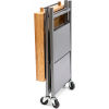 Origami RBT-02 Kitchen Cart, Collapsible, 3 Tier, 24" x 20" Shelf Size, Silver