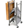 Origami RBT-02 Kitchen Cart, Collapsible, 3 Tier, 24" x 20" Shelf Size, Silver