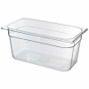 Rubbermaid Commercial FG118P00CLR - Cold Food Container, 1/3 Size, 5-3/8 Qt., Polycarbonate, Clear - Pkg Qty 6