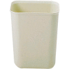 Rubbermaid® 7 Qt. Fire-Resistant Rectangular Fiberglass Wastebasket, Beige - FG254000BEIG