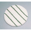 Rubbermaid® 17" Low Profile Scrub Strip Yarn Carpet Bonnet, White/Green - RCPP267